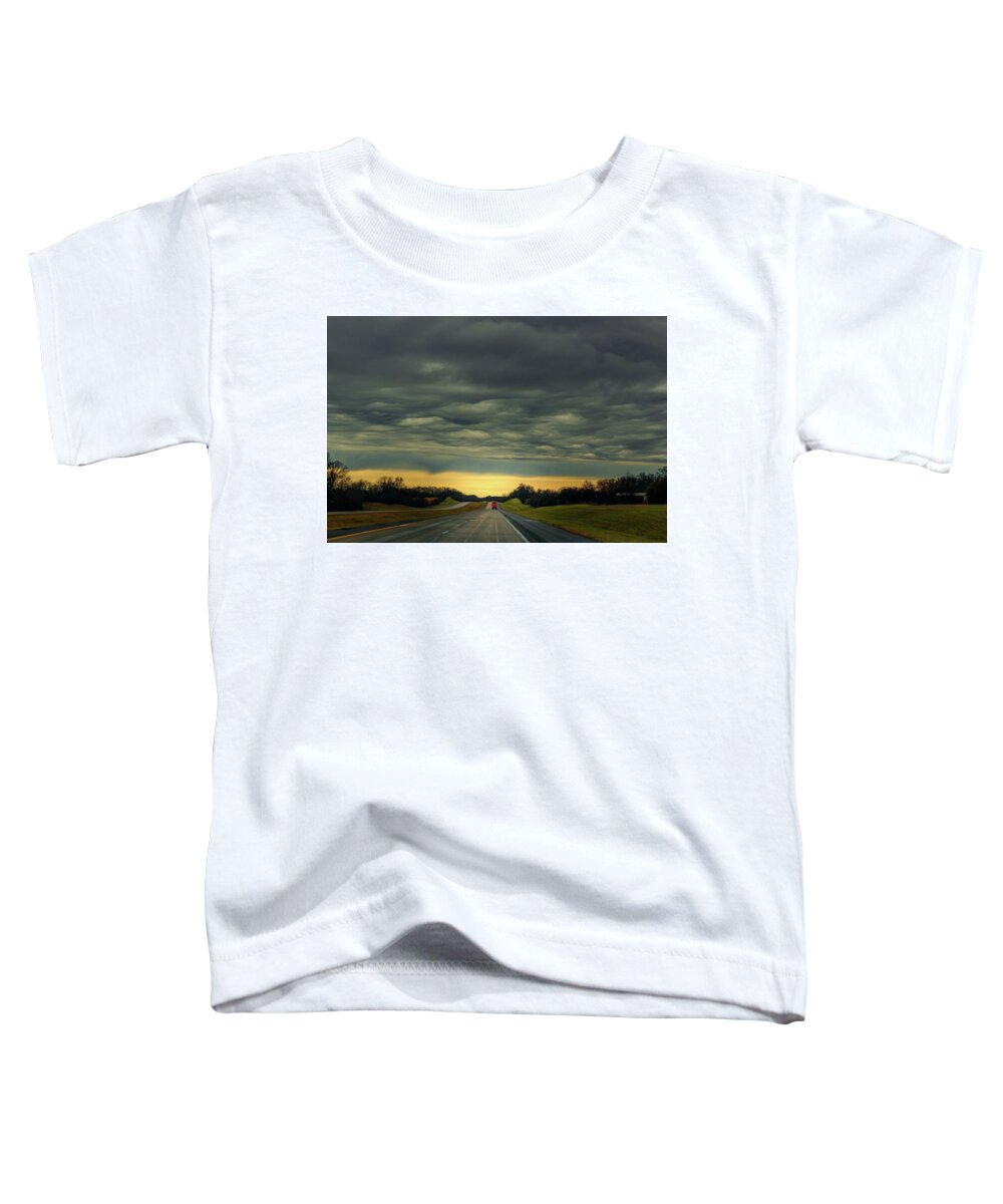 Americana Toddler T-Shirt featuring the photograph Storm Truckin' by Robert FERD Frank
