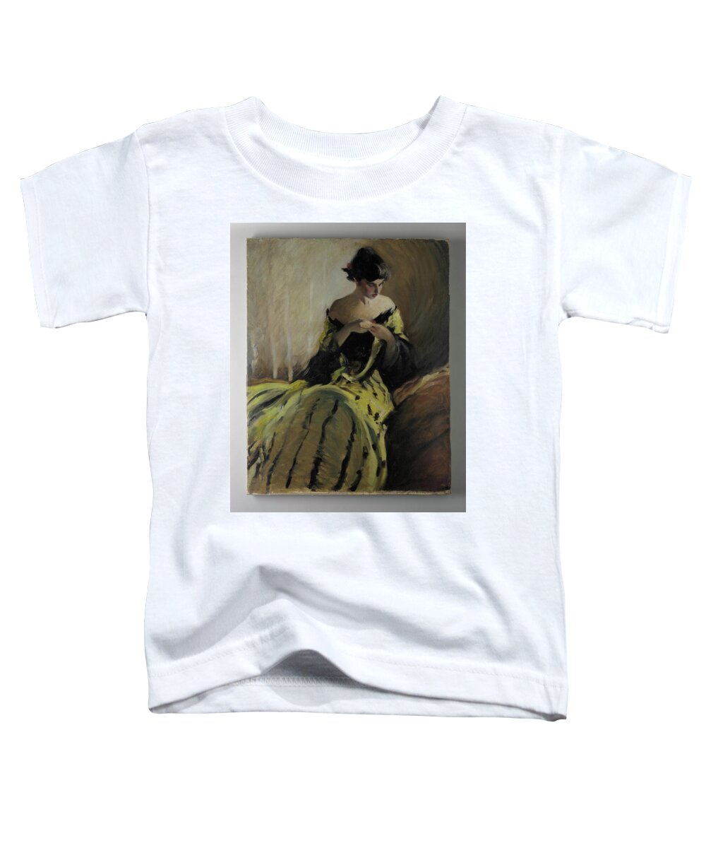 Study In Black And Green (oil Sketch) Toddler T-Shirt featuring the painting Study in Black and Green by John