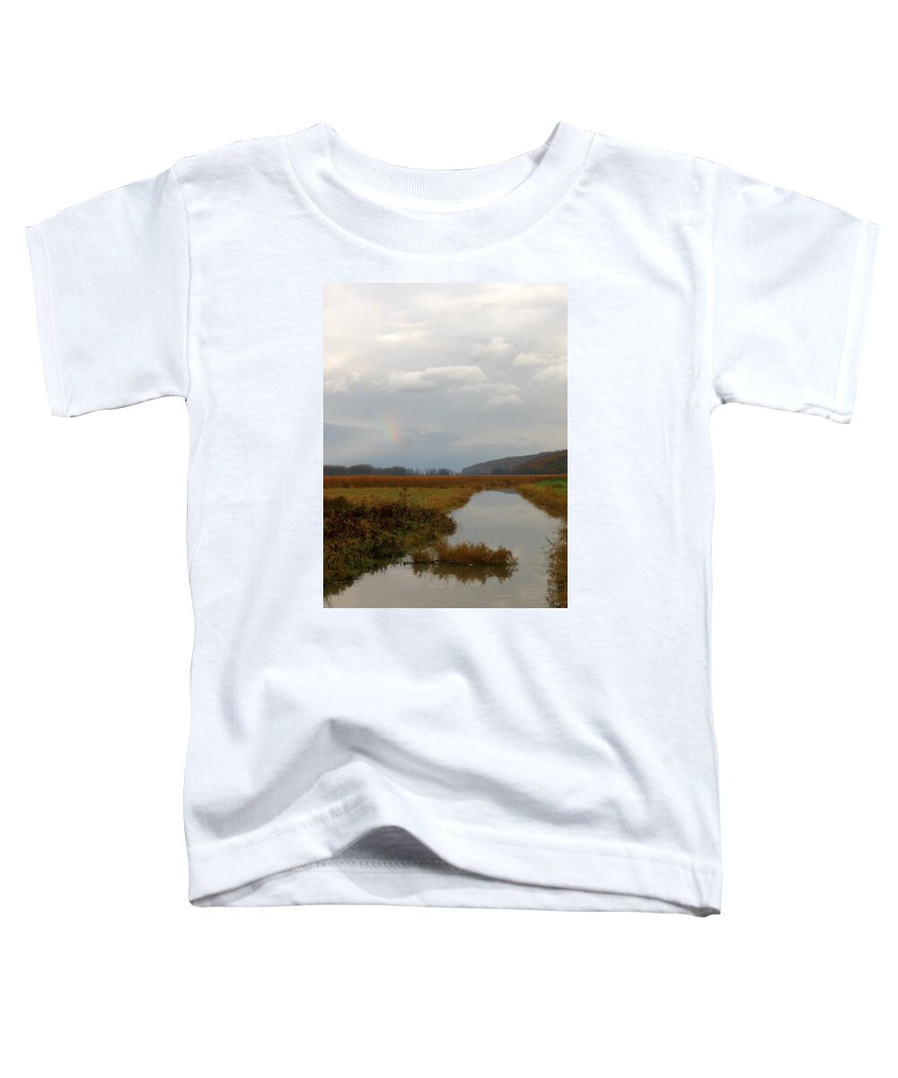 Rainbow Toddler T-Shirt featuring the photograph Sunless Rainbow by Azthet Photography