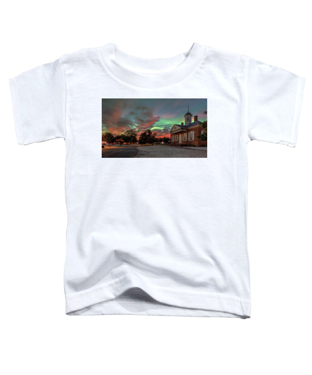 Williamsburg Toddler T-Shirt featuring the photograph Sunset in Williamsburg Virginia by Jerry Gammon