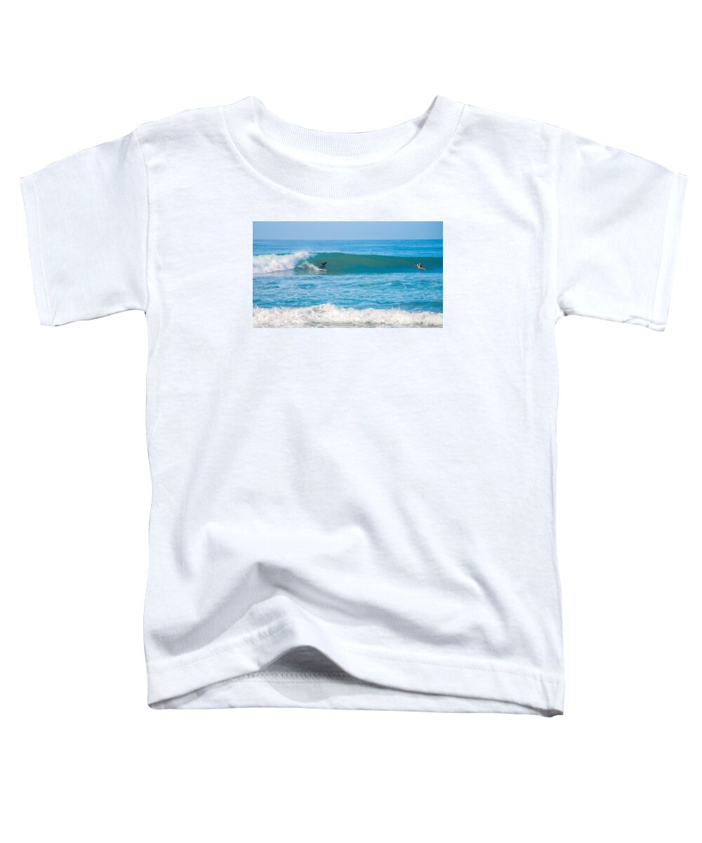 Surfing Toddler T-Shirt featuring the photograph Surfing by Dorothy Cunningham