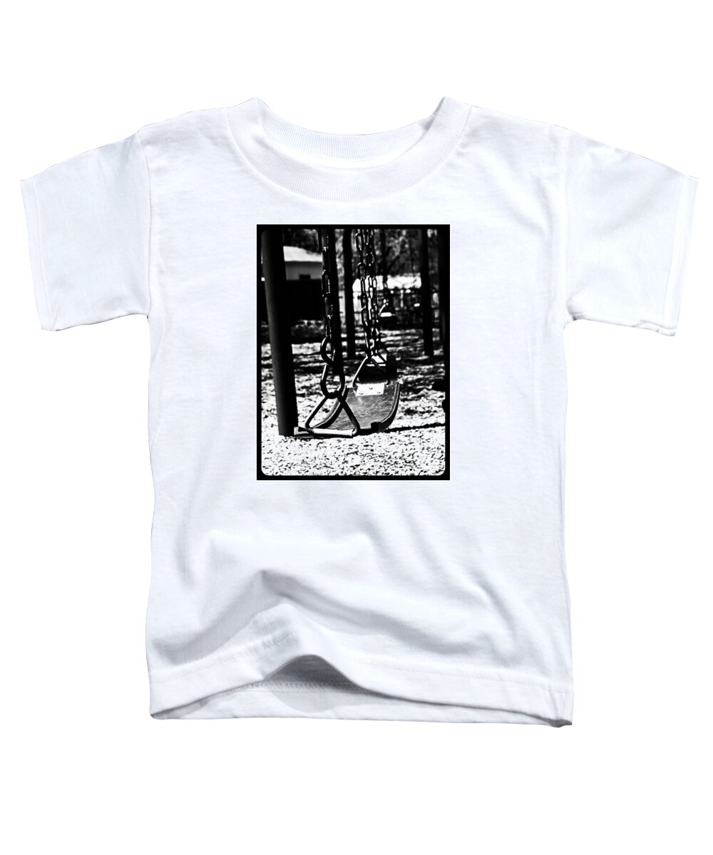Swing Set Illinois Toddler T-Shirt featuring the photograph Swing by Frank J Casella