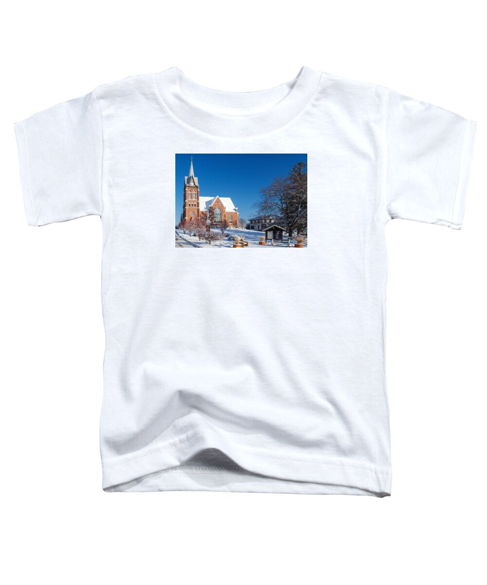 Church Toddler T-Shirt featuring the photograph Swiss United Church of Christ by Todd Klassy