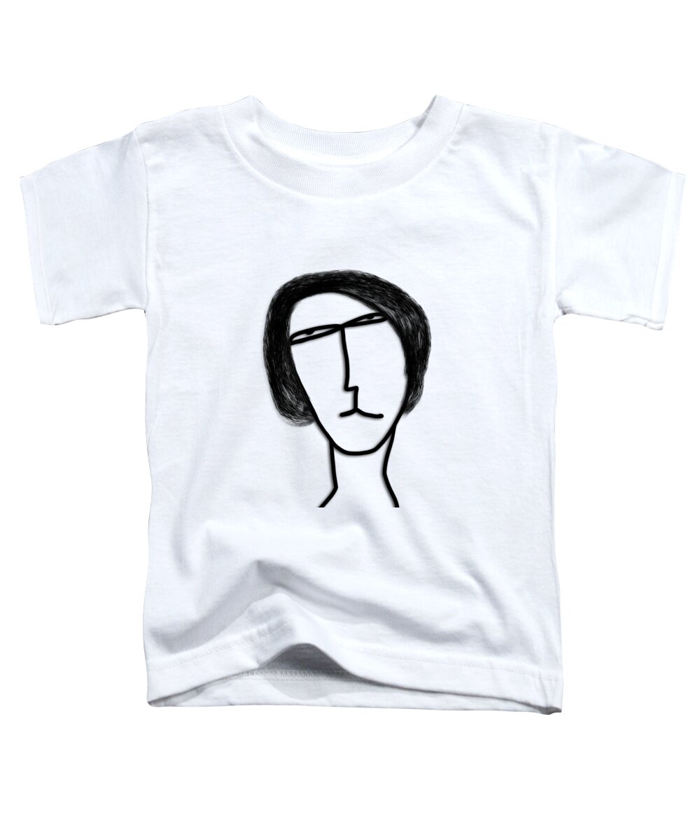 Apple Pencil Drawings Toddler T-Shirt featuring the drawing Sybil by Bill Owen
