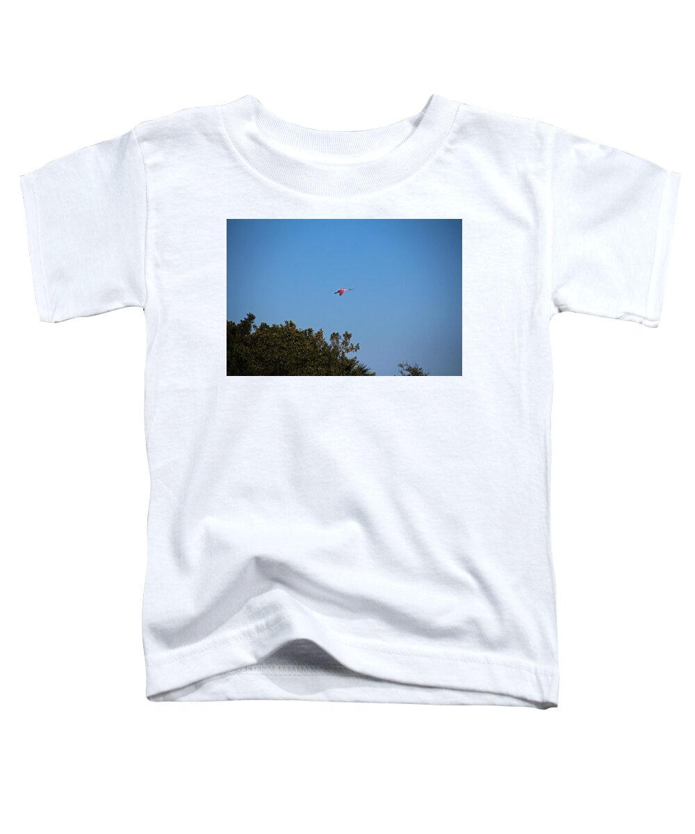 Pink Toddler T-Shirt featuring the photograph Taking Flight by Michiale Schneider