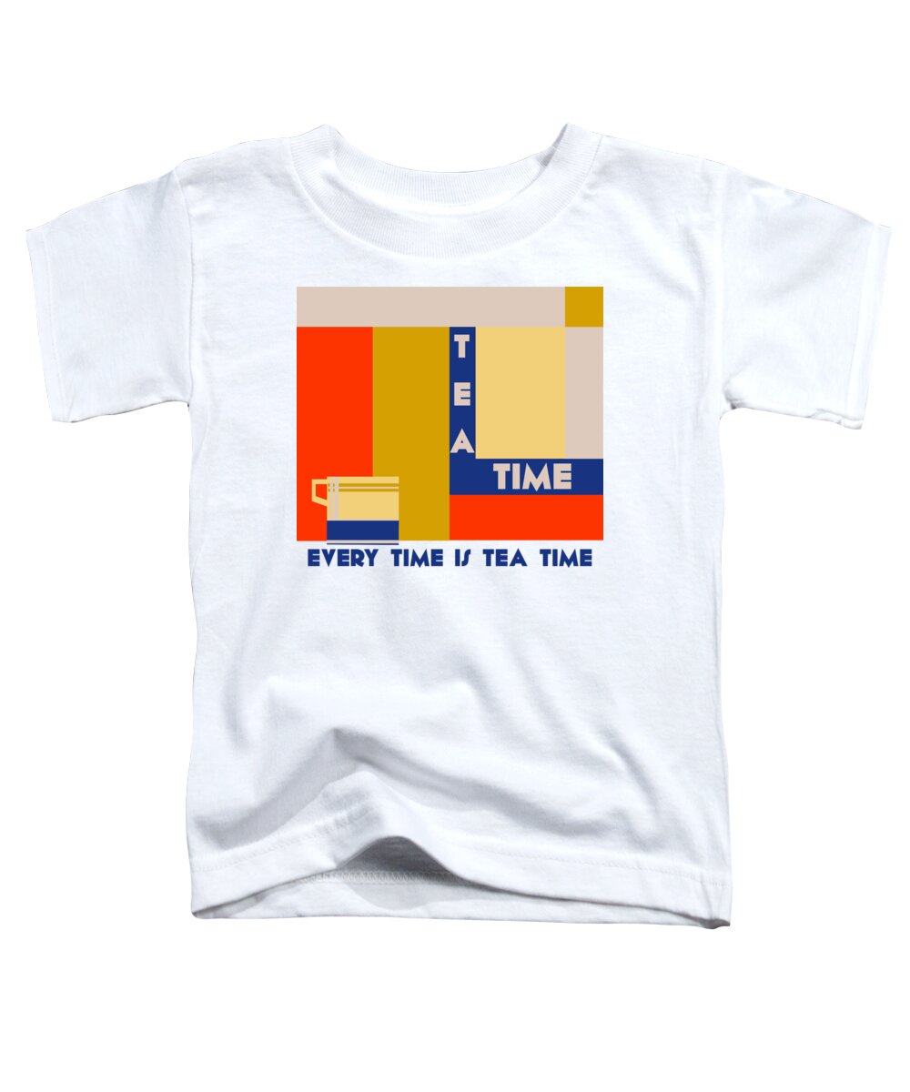 Tea Toddler T-Shirt featuring the digital art Tea Time by Heidi De Leeuw