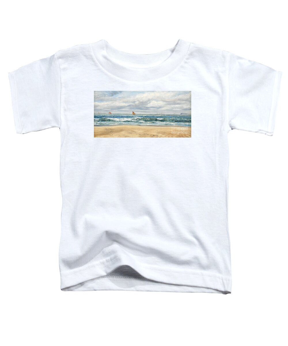 Seascape Toddler T-Shirt featuring the painting Tenby by John Brett