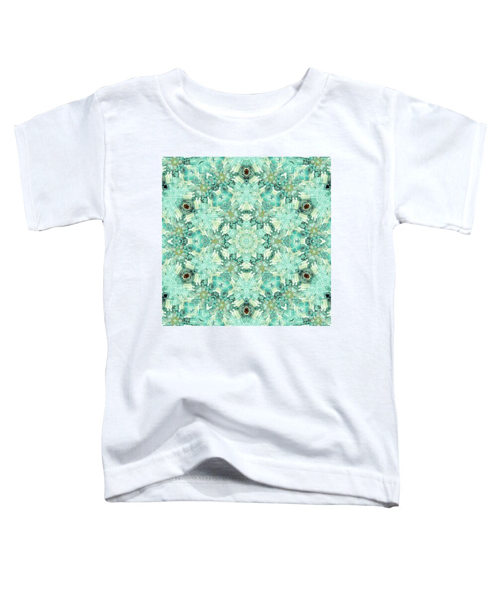 Kaleidoscope Toddler T-Shirt featuring the digital art Tendresse - 28 by Aimelle Ml