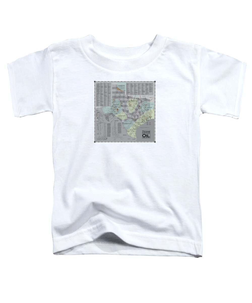 Texas Toddler T-Shirt featuring the digital art Texas - Birthplace of the Modern Oil Industry by Al White