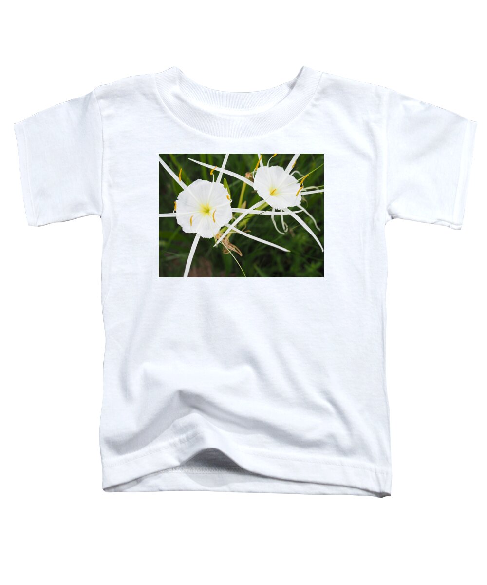 Wild Flower Toddler T-Shirt featuring the photograph Texas Spiderlily by Jerry Connally