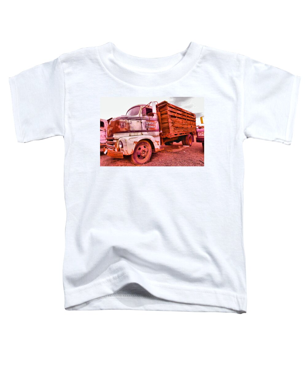 Old Toddler T-Shirt featuring the photograph The beauty of an old truck by Jeff Swan