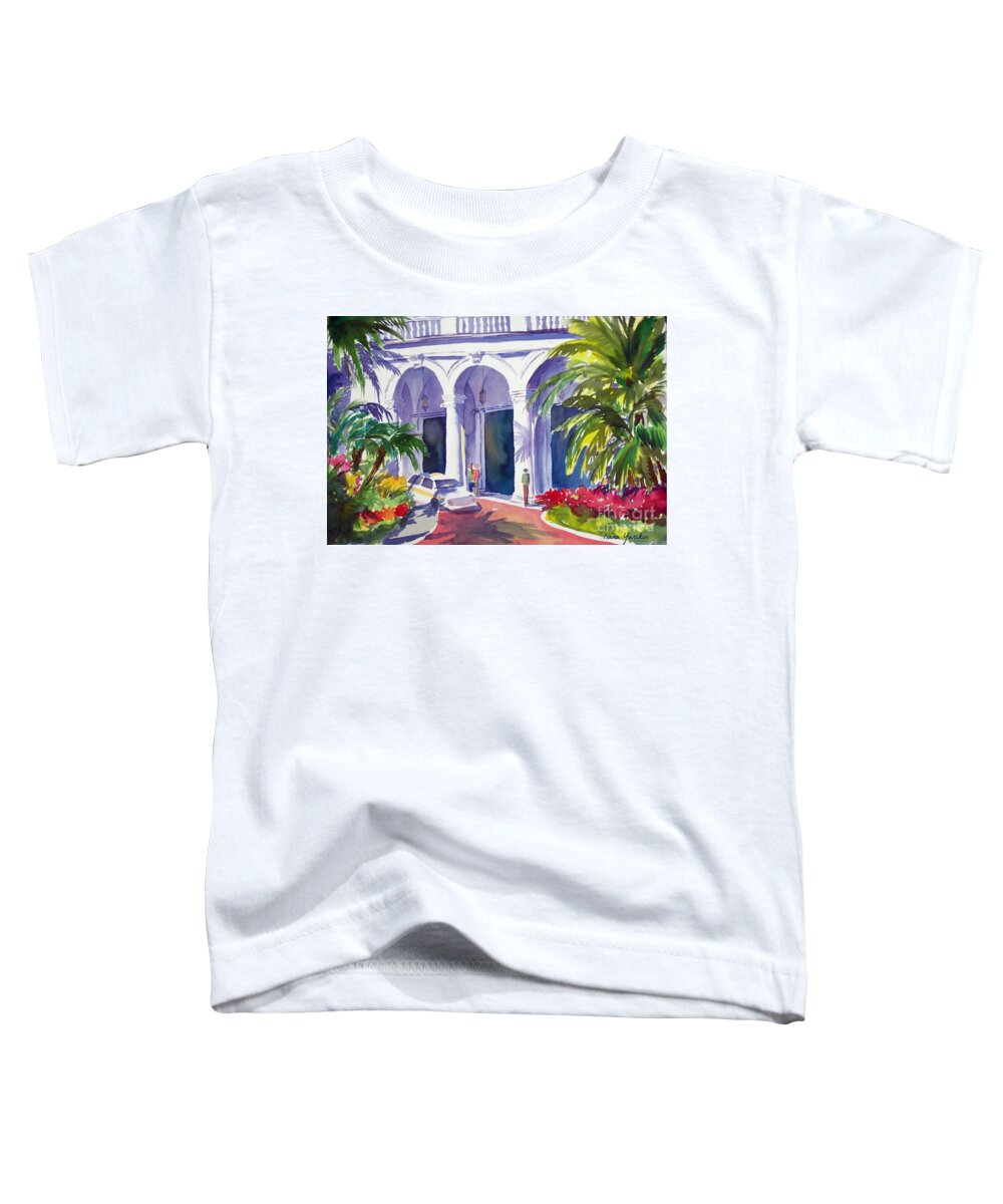 The Breakers Toddler T-Shirt featuring the painting The Breakers by Liana Yarckin