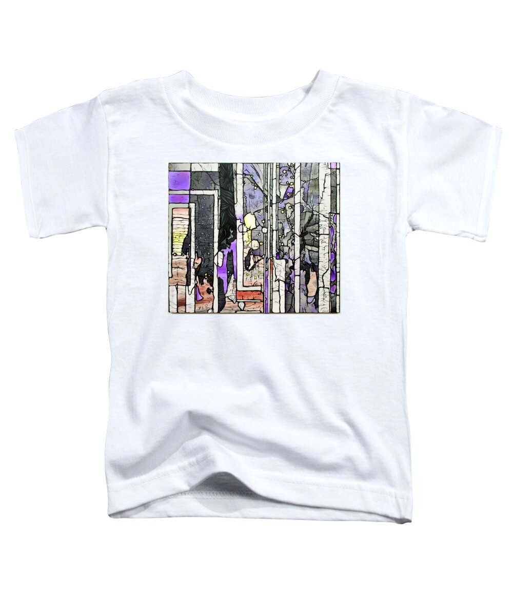 Street Art Toddler T-Shirt featuring the relief The Dangers Of Playing Pretend by Bobby Zeik