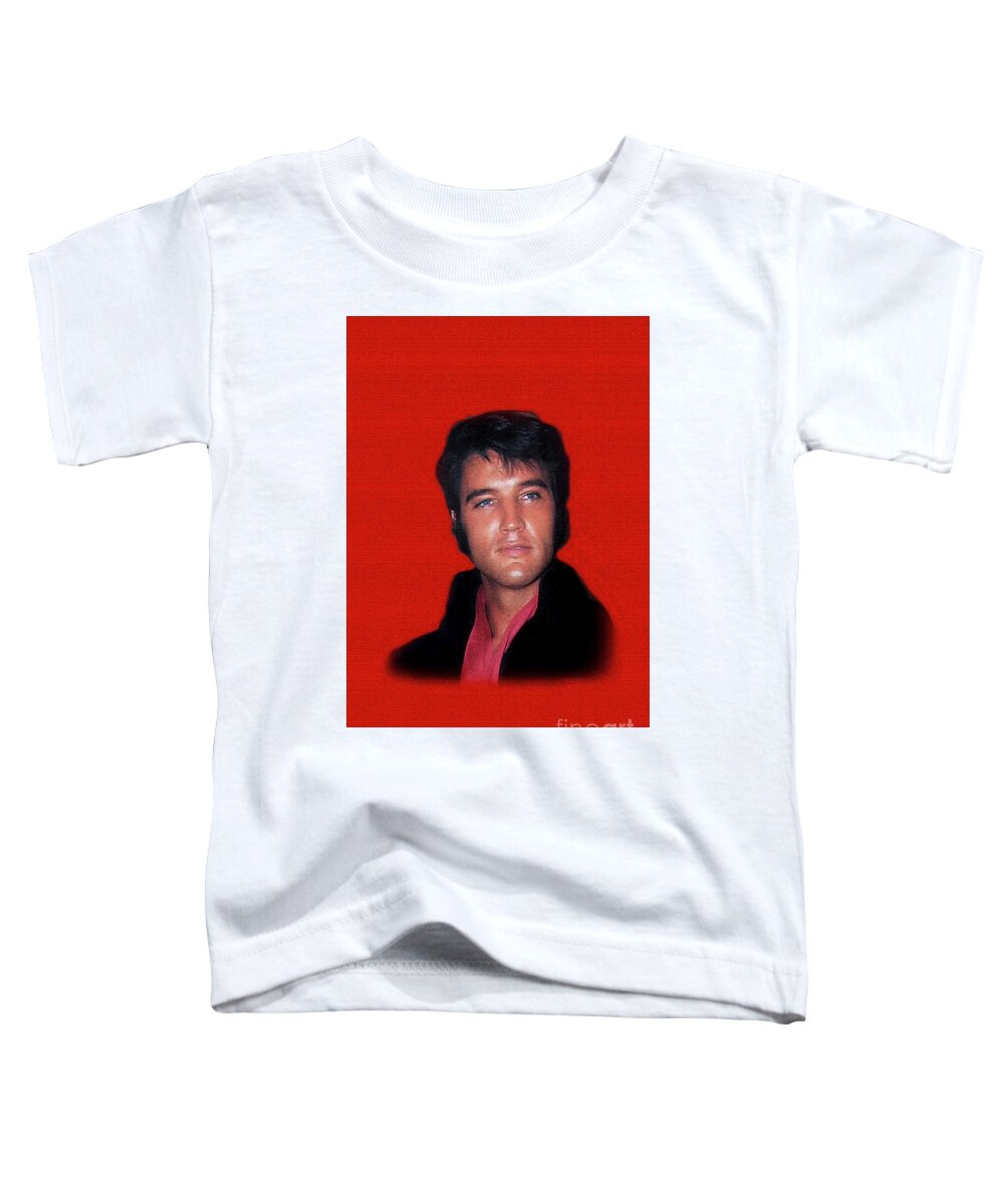 Elvis Toddler T-Shirt featuring the photograph The King Rocks On L by Al Bourassa