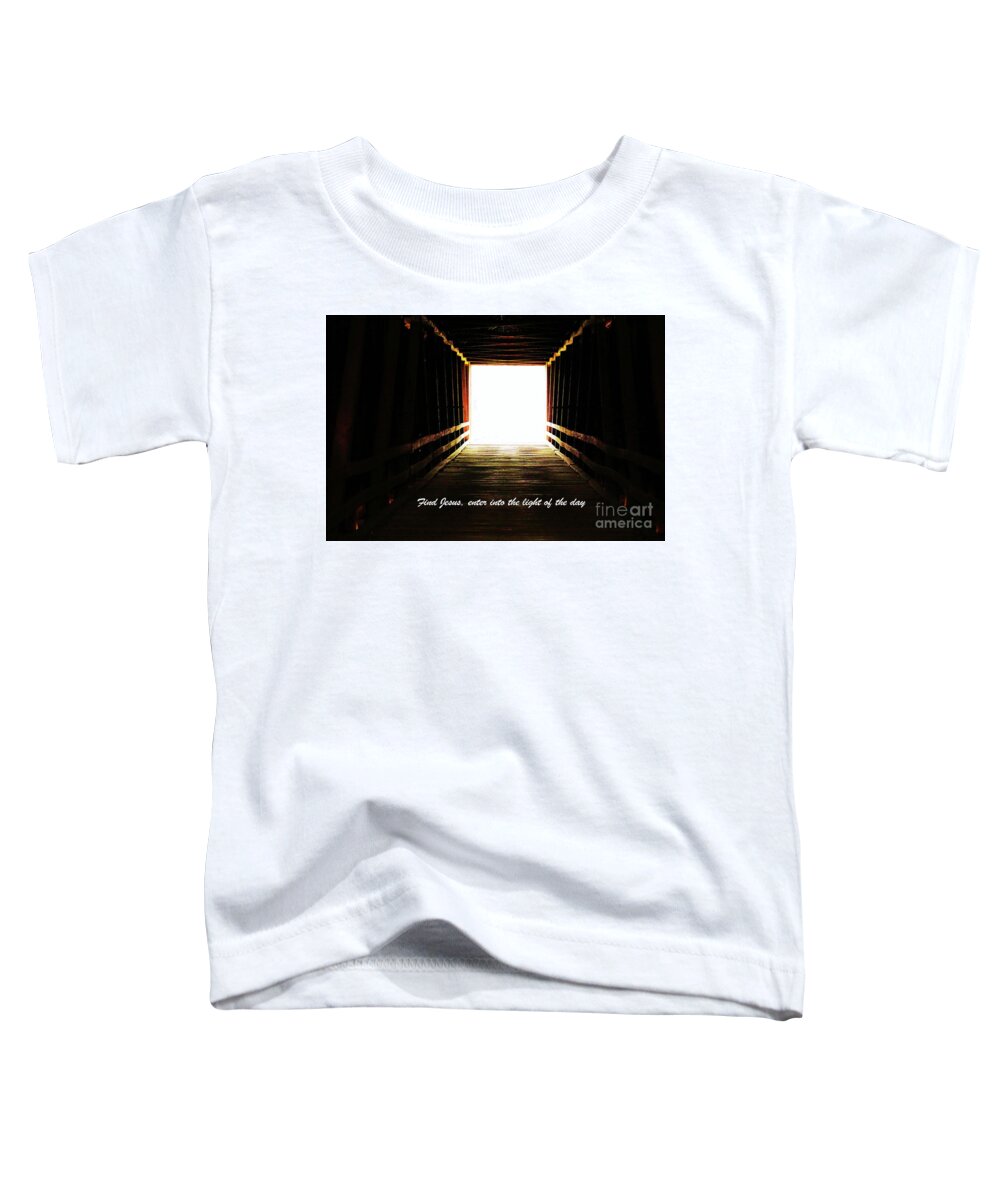 Covered Bridge Toddler T-Shirt featuring the photograph The Light by Merle Grenz