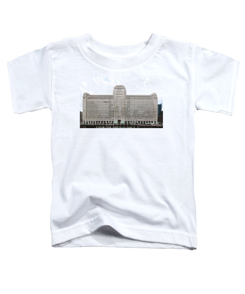 The Merchandise Mart Toddler T-Shirt featuring the photograph The Merchandise Mart by Jackson Pearson