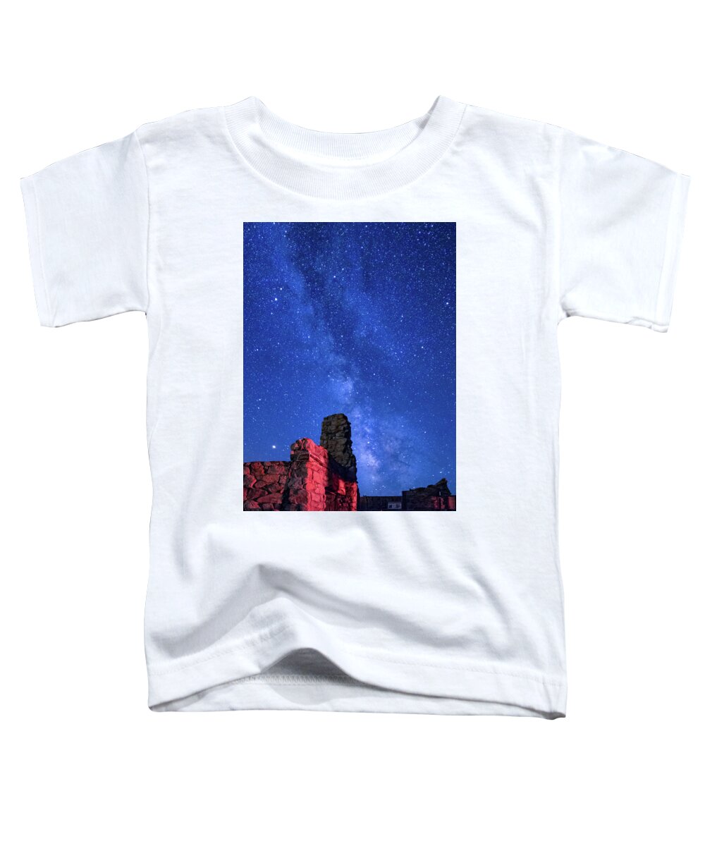2018 Toddler T-Shirt featuring the photograph The Milky Way Over the Crest House by Tim Kathka