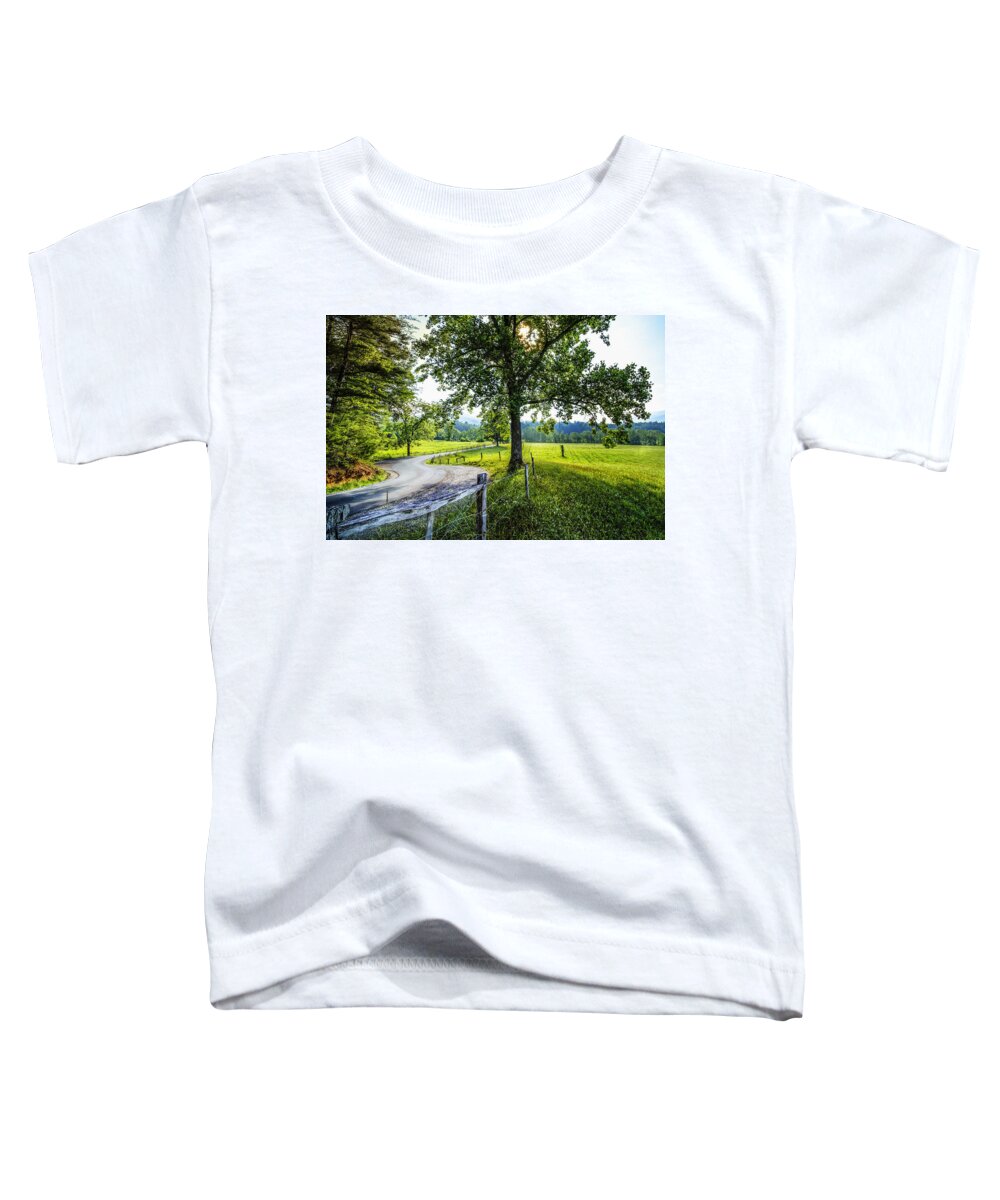 Appalachia Toddler T-Shirt featuring the photograph The Valley at Cades Cove by Debra and Dave Vanderlaan