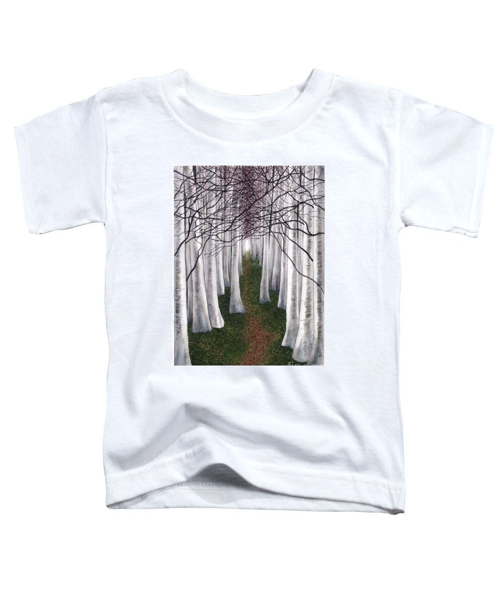 Woods Toddler T-Shirt featuring the painting Thicket by Hilda Wagner