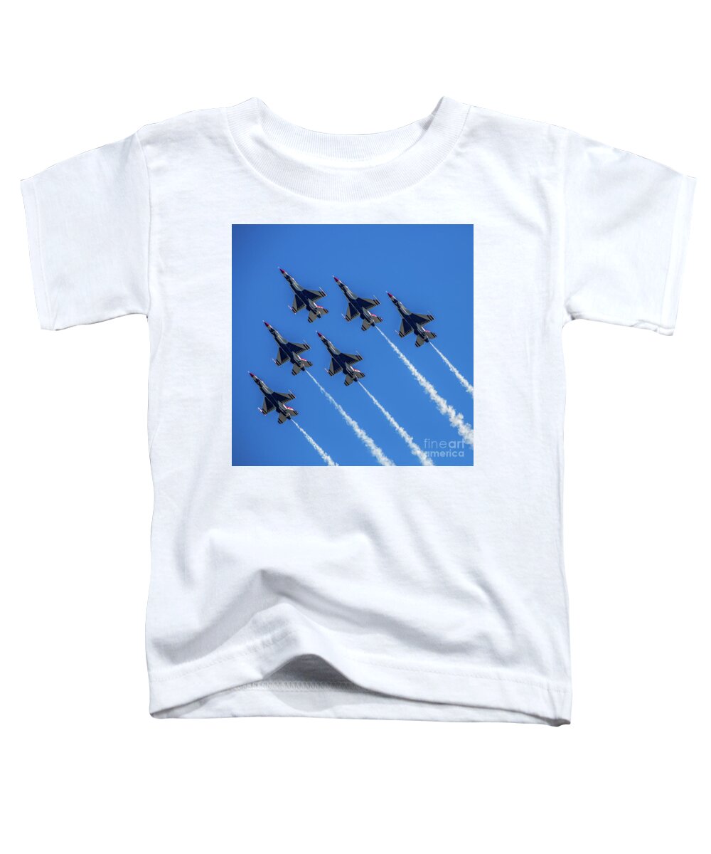 Wings Over Georgia Toddler T-Shirt featuring the photograph Thunderbirds Climb by Doug Sturgess