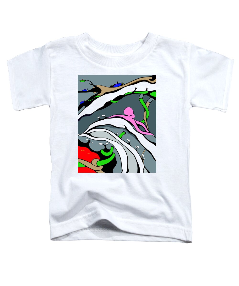Climate Change Toddler T-Shirt featuring the drawing Tidal by Craig Tilley