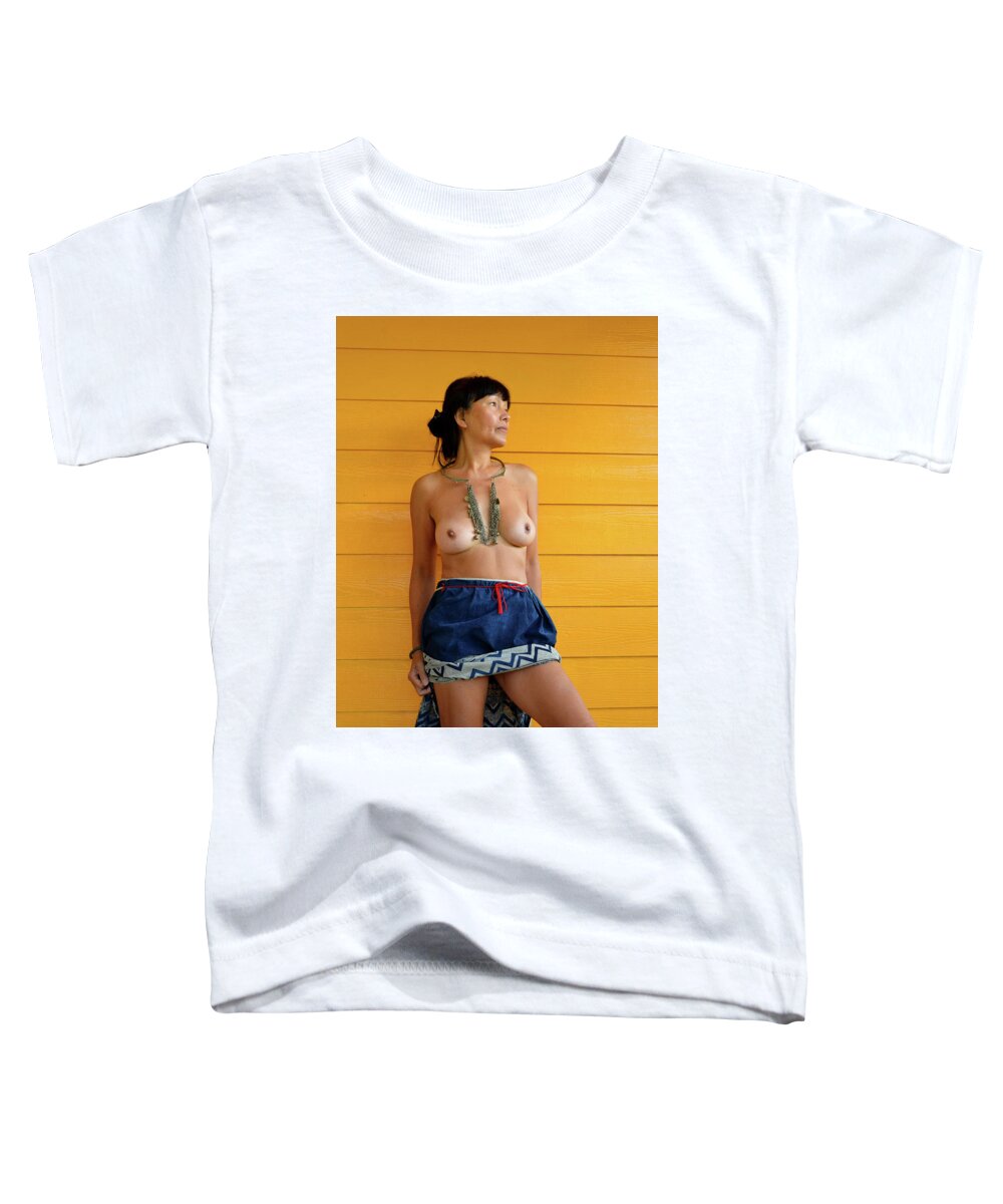Topless Toddler T-Shirt featuring the photograph topless Black Hmong by Thu Nguyen
