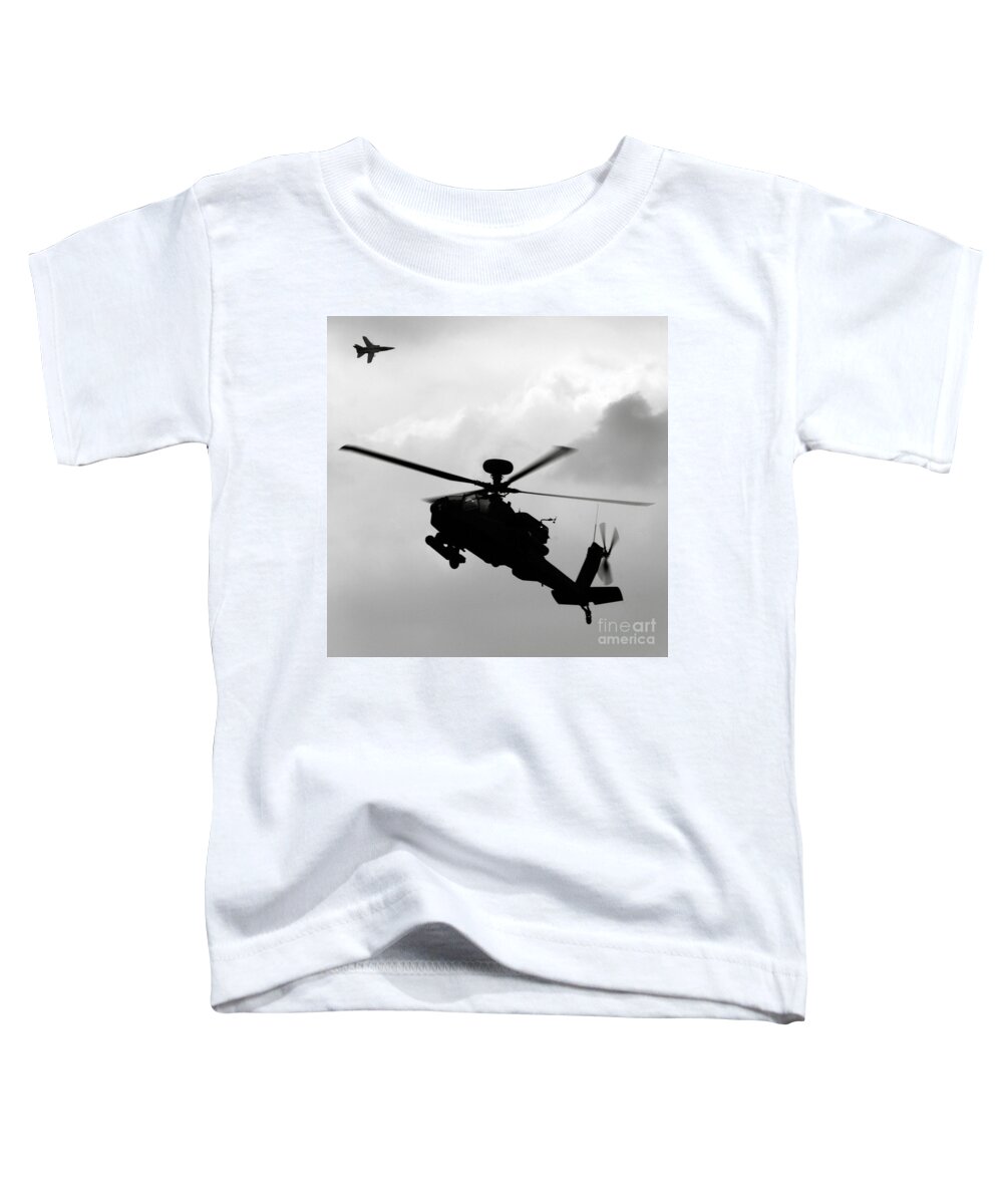 Apache Toddler T-Shirt featuring the photograph Tornado F3 and Apache by Ang El