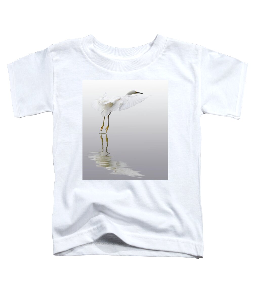 Bird Toddler T-Shirt featuring the photograph Touching Down by Bruce Bonnett