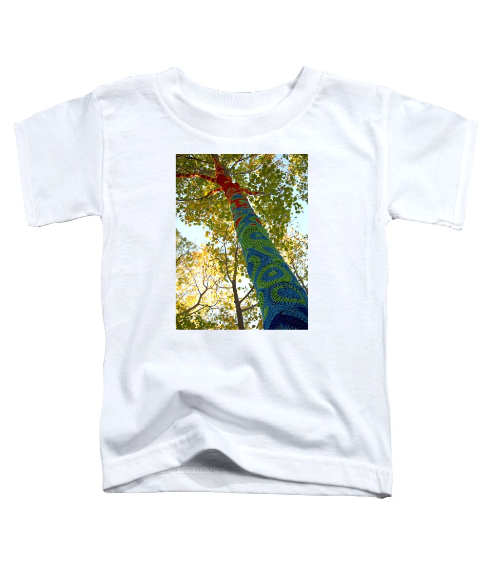 Fall Toddler T-Shirt featuring the photograph Tree Crochet by Newwwman