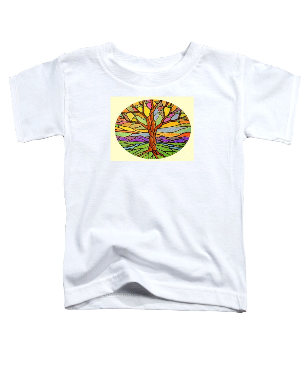 Tree Toddler T-Shirt featuring the painting Tree of Grace 2 by Jim Harris