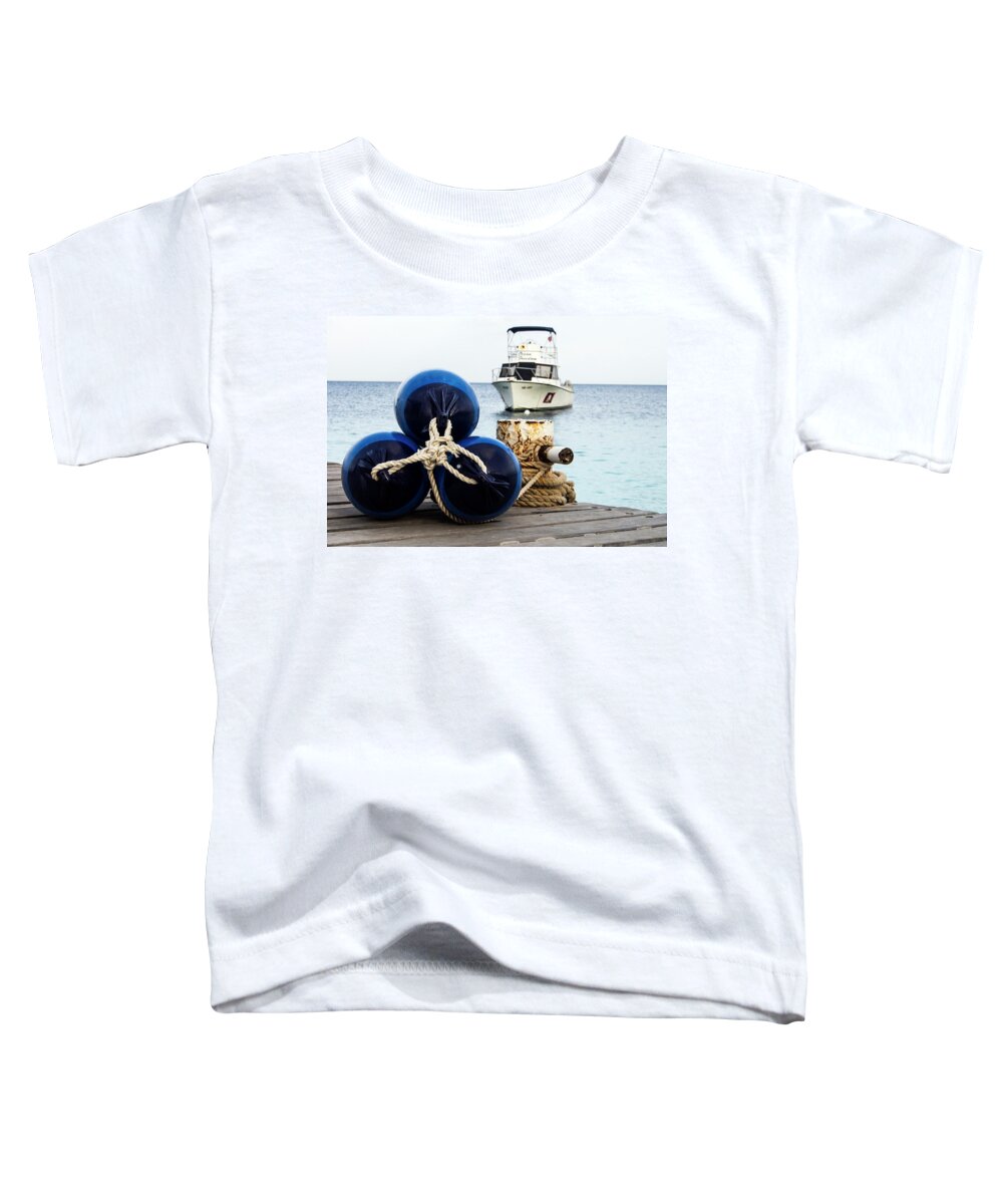 Bonaire Toddler T-Shirt featuring the photograph Triple Bumpers by Jean Noren