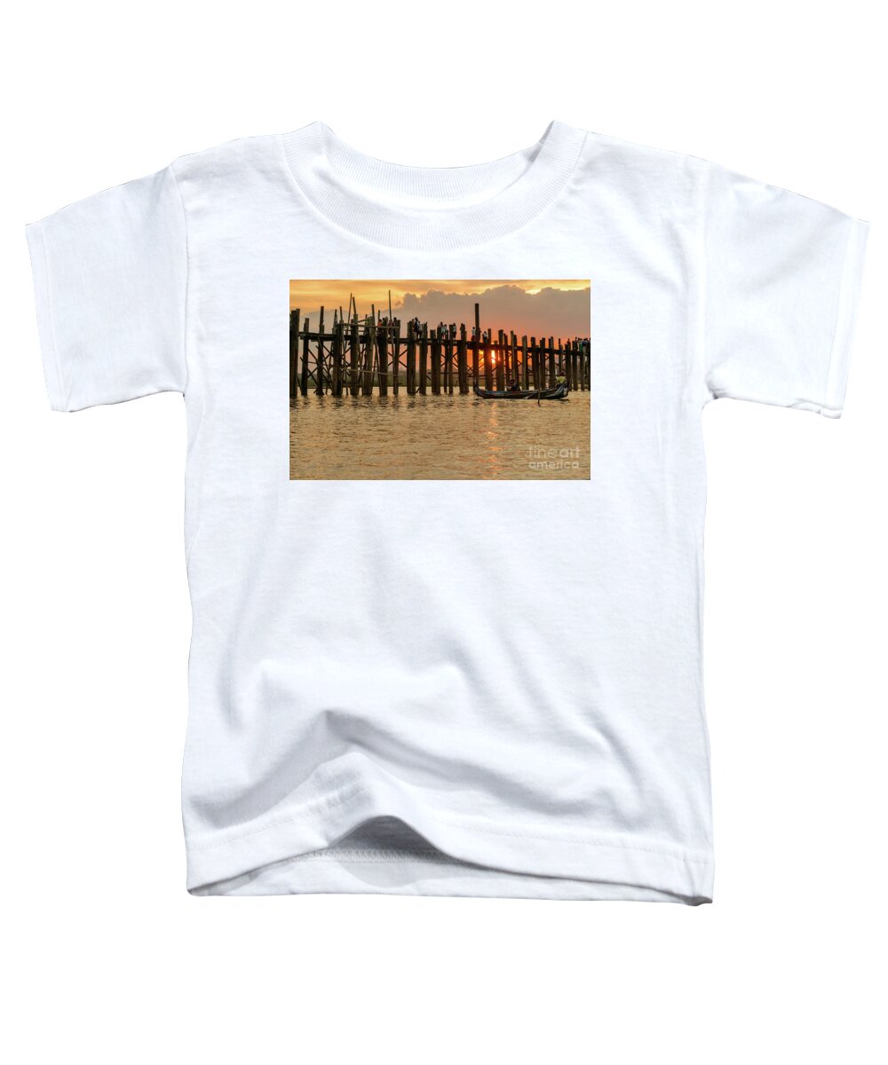 River Toddler T-Shirt featuring the photograph U-Bein Bridge by Werner Padarin