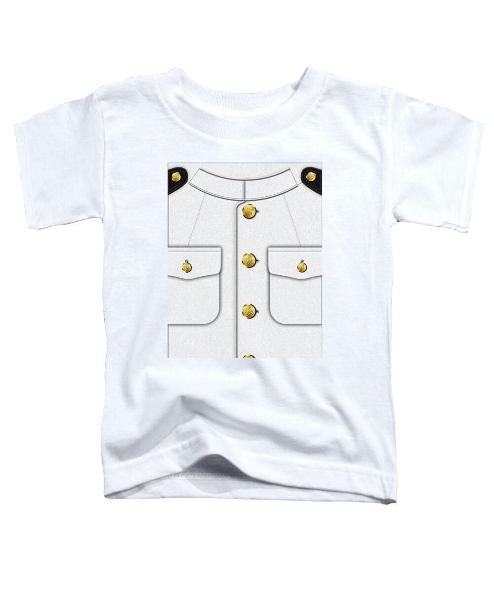 U S Navy Dress White Uniform Toddler T Shirt For Sale By Serge
