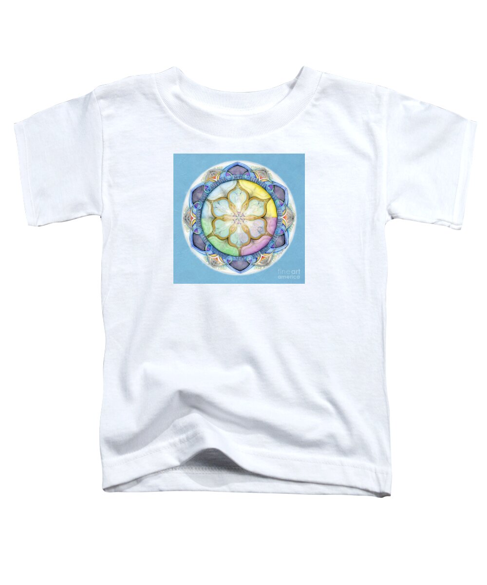 Angels Toddler T-Shirt featuring the painting Unconditional Mandala by Jo Thomas Blaine