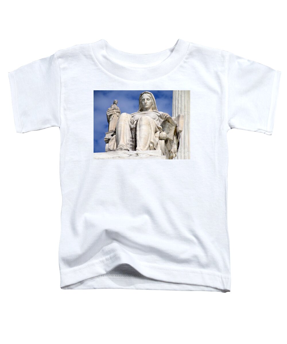 Washington Toddler T-Shirt featuring the photograph US Supreme Court 7 by Randall Weidner
