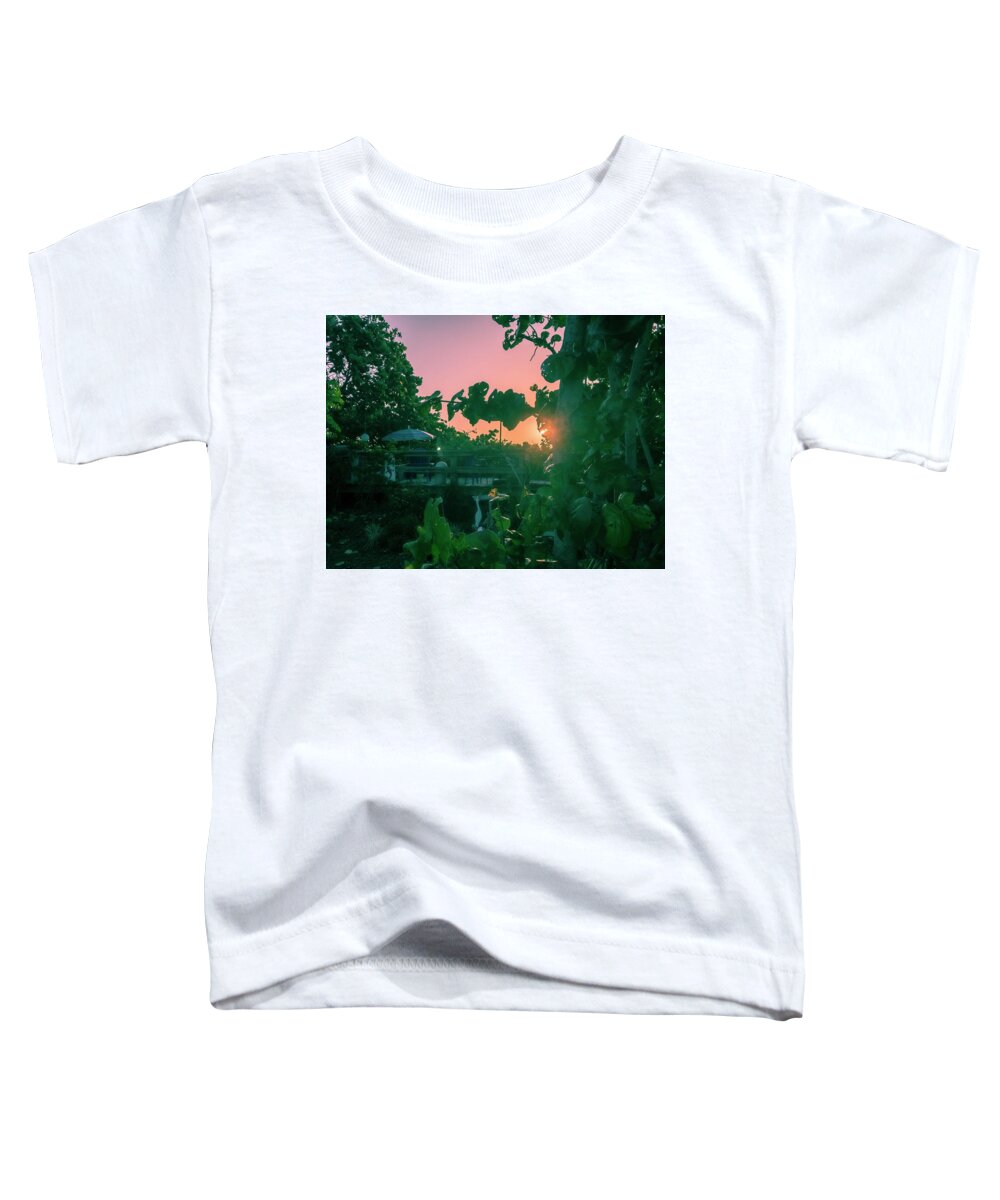 Sunrise Toddler T-Shirt featuring the photograph Verdor By The Inn by Carlos Avila