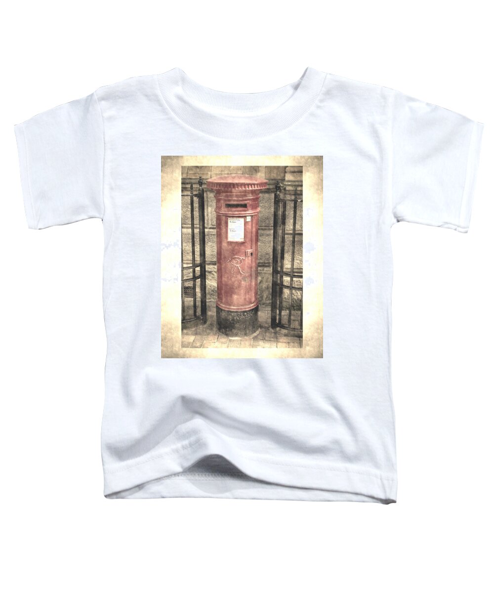 Post Box Toddler T-Shirt featuring the photograph Victorian Red Post Box by Anthony Murphy