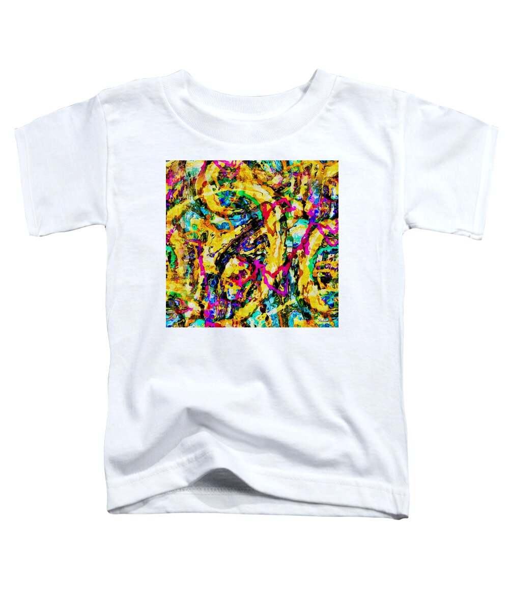 Natalie Holland Art Toddler T-Shirt featuring the painting Vivacious by Natalie Holland