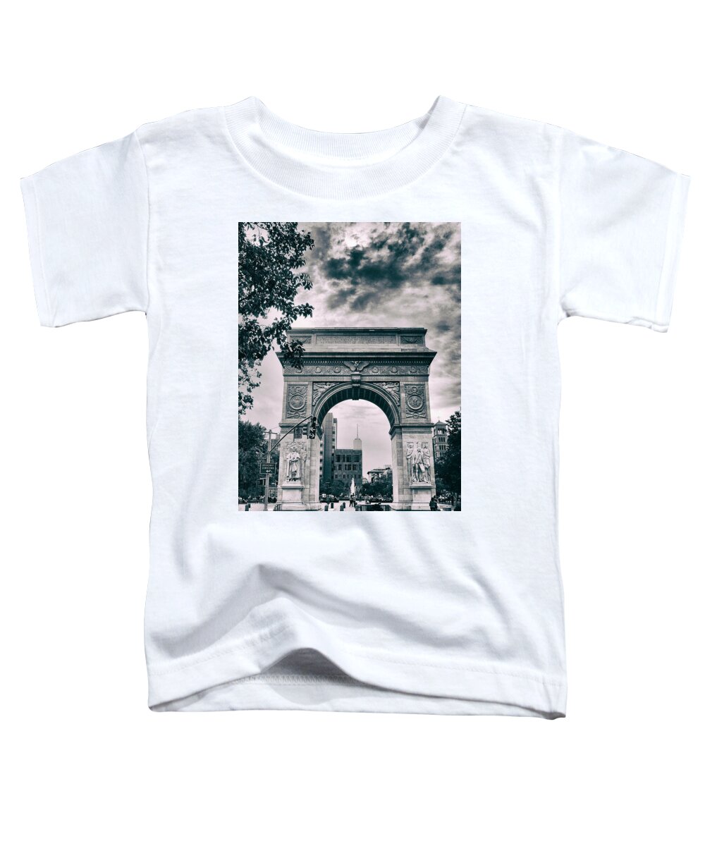 Architecture Toddler T-Shirt featuring the photograph Washington Square Arch by Jessica Jenney