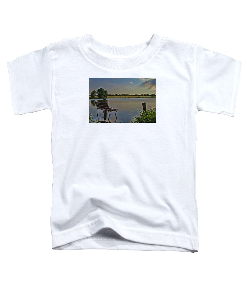 Pond Toddler T-Shirt featuring the photograph Wet Feet by Alana Thrower