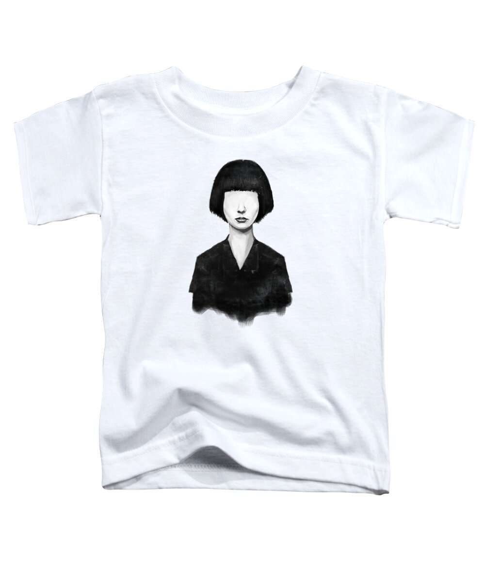 Girl Toddler T-Shirt featuring the mixed media What You See Is What You Get by Balazs Solti