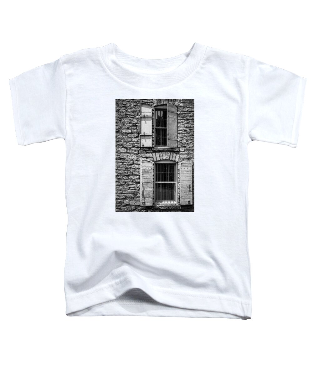 Warehouse Toddler T-Shirt featuring the photograph Where Bourbon Ages by Alexey Stiop