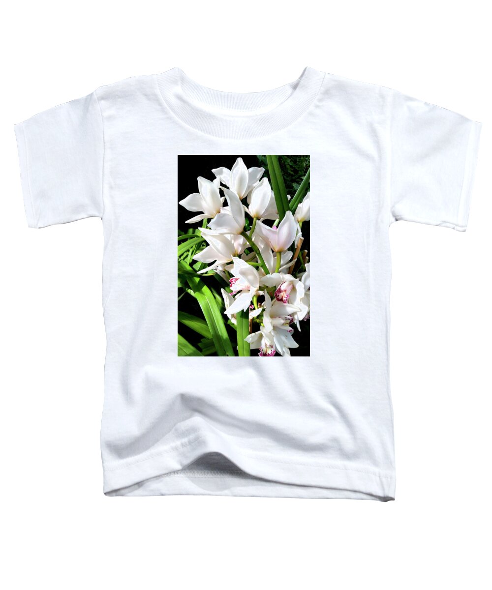 Flower Toddler T-Shirt featuring the photograph White Elegance by Sipporah Art and Illustration