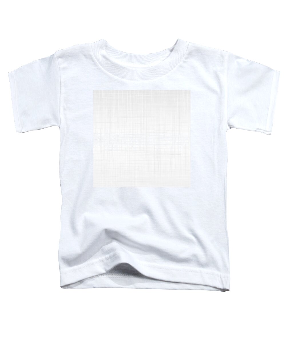 White Abstract Rithmart Gray Grey Silver Vertical Horizontal Lines Gareth Lewis 11 Toddler T-Shirt featuring the digital art White.11 by Gareth Lewis