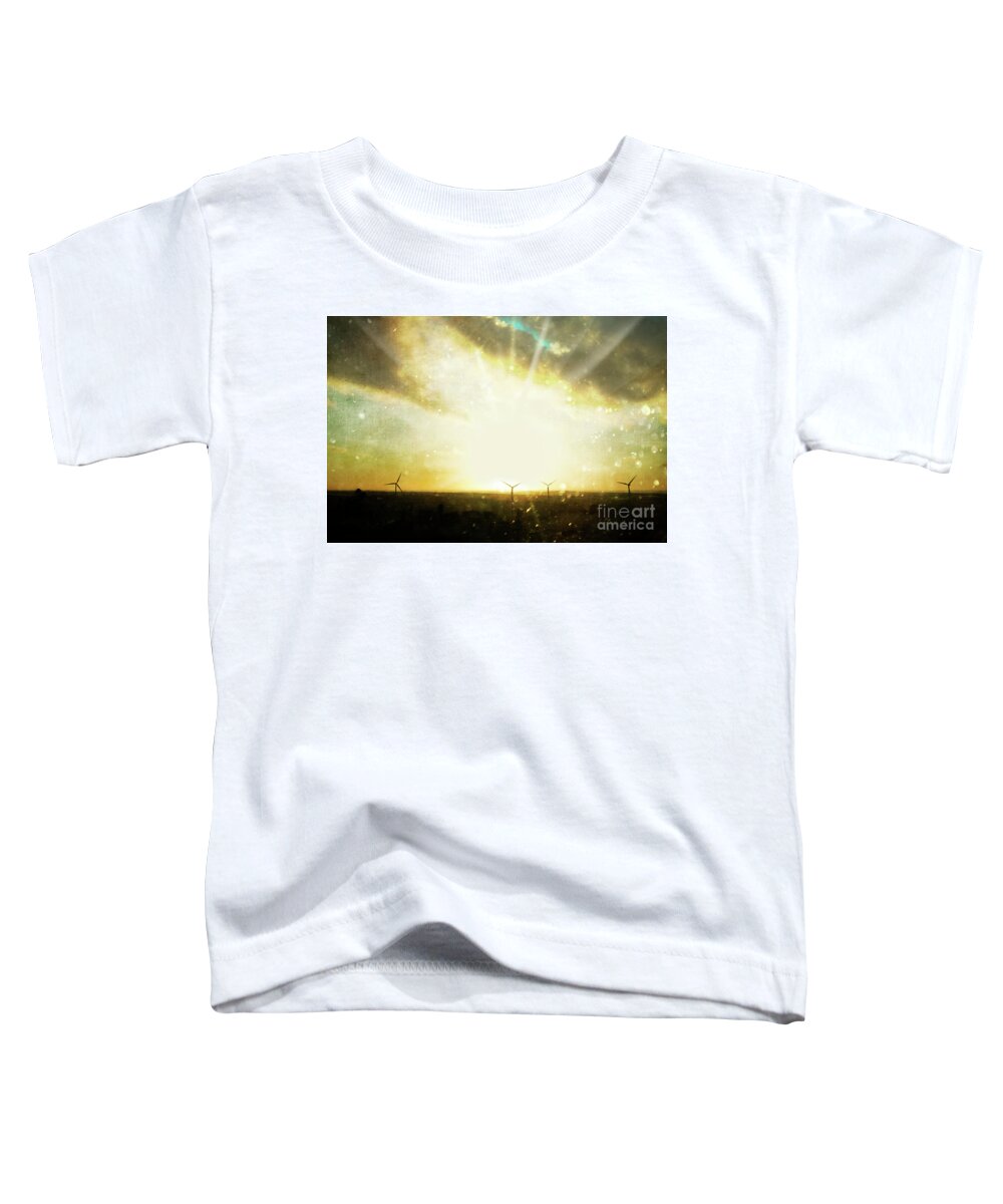 Windmill Toddler T-Shirt featuring the photograph Wind Turbines by Terri Waters