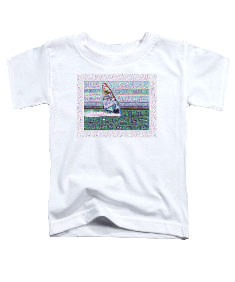 Abstract Toddler T-Shirt featuring the photograph Windsurfing by Spikey Mouse Photography