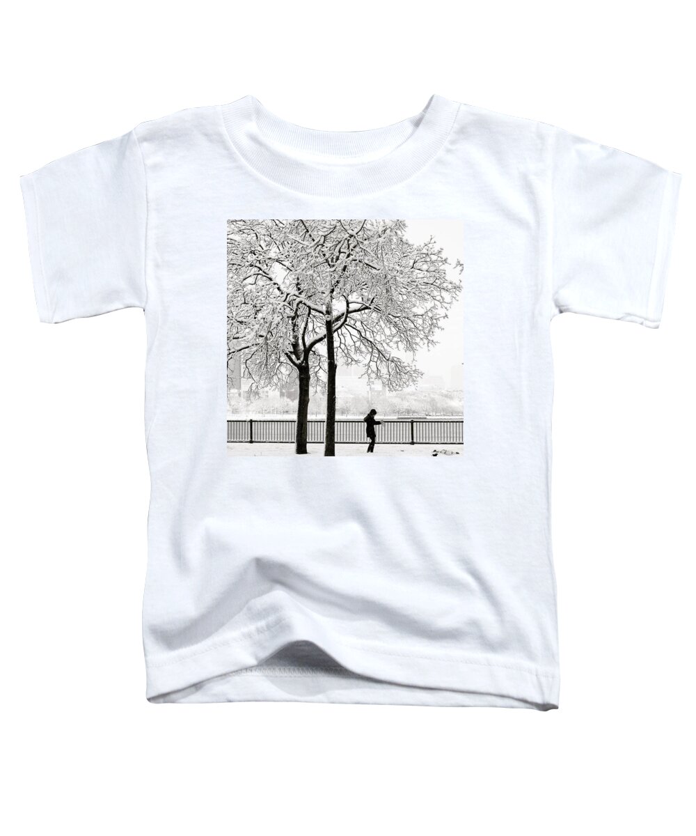 Blizzard Toddler T-Shirt featuring the photograph Winter Cold by Andy Bucaille