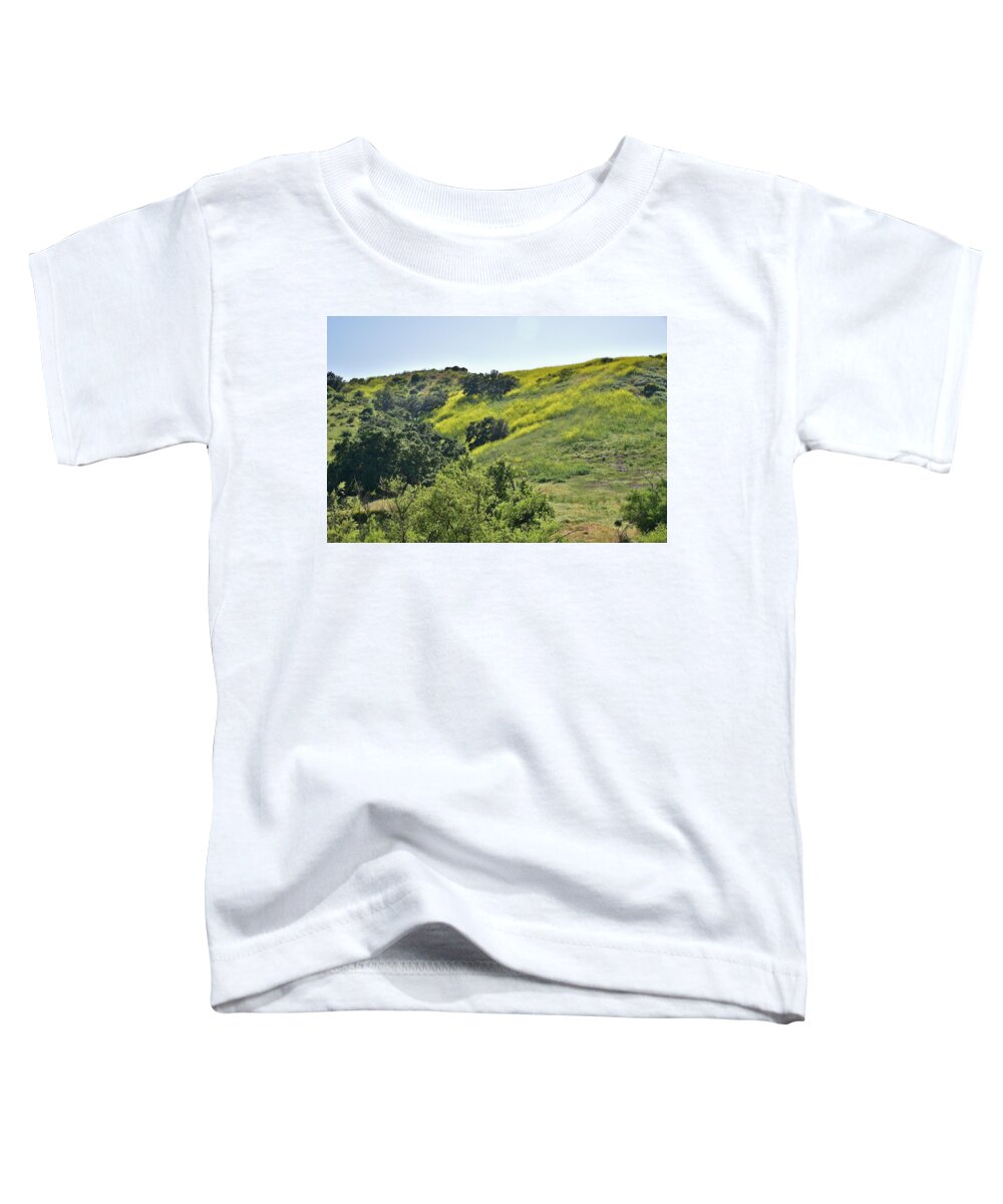 Linda Brody Toddler T-Shirt featuring the photograph Yellow Mustard III by Linda Brody