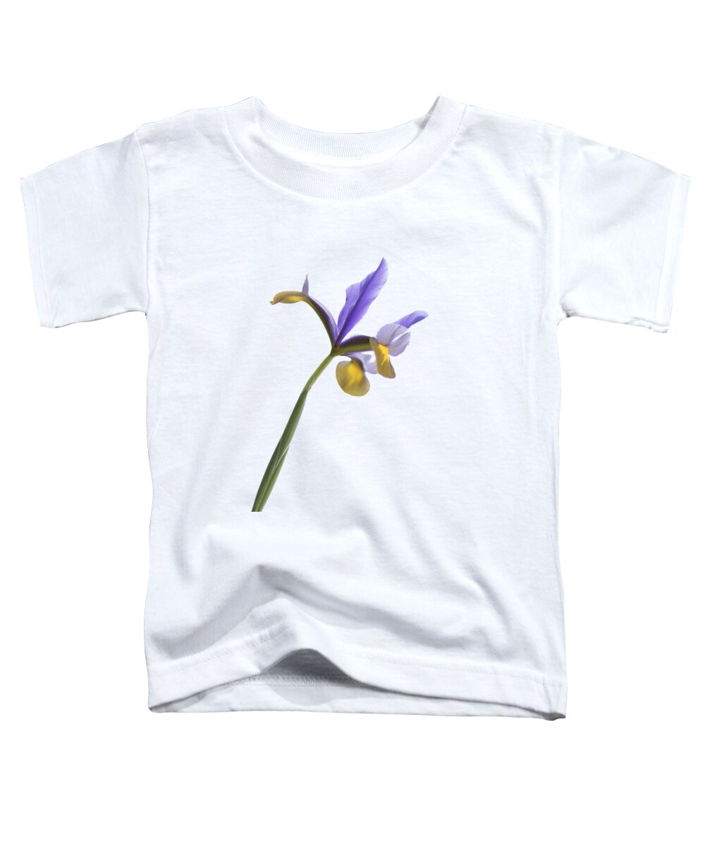 Iris Toddler T-Shirt featuring the photograph Iris on a transparent background #1 by Terri Waters