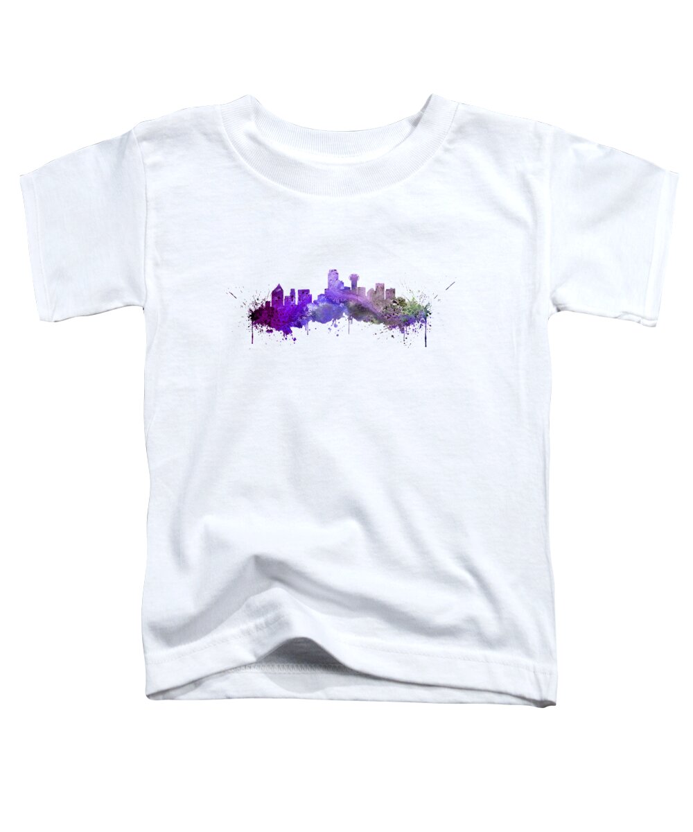 Dallas Toddler T-Shirt featuring the digital art Dallas #2 by Erzebet S